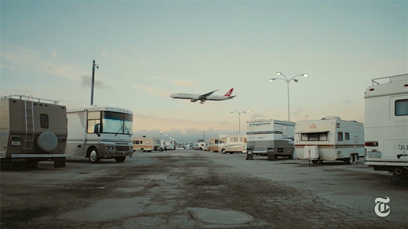 Flughafen Los Angeles: Eigener Camping-Parkplatz für Mitarbeiter!