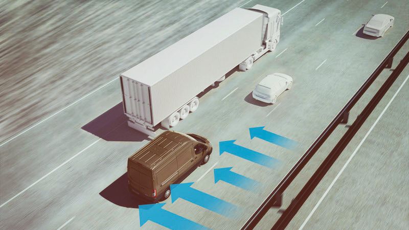 Ford-Transit: Seitenwind-Assistent und Fußgänger-Erkennungssystem
