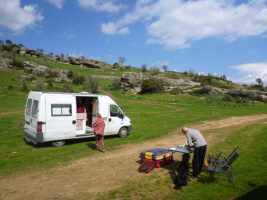 Abwechslung beim Reisen, Campen mit Freunden