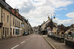 Auf der Fahrt durch die Auvergne in Frankreich