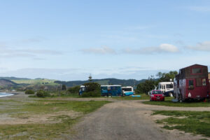 Freedom Camping auf der Haumoana Domain in Neuseeland