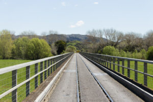 Eine One Lane Bridge in Neuseeland