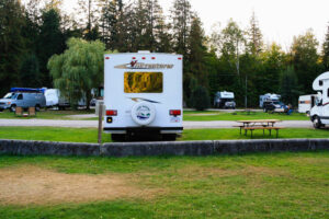 Ein privater Campingplatz in Kanada