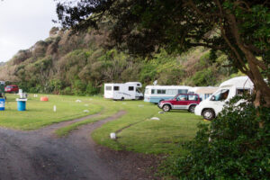 Ein privater Campingplatz in Neuseeland