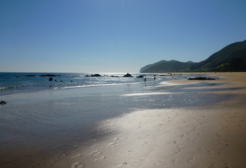 Der Strand Noja in Kantabrien