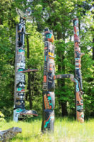 Totempfähle im Stanley Park, Vancouver, Kanada