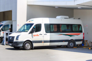 Ein mittelgroßer Campervan in Neuseeland