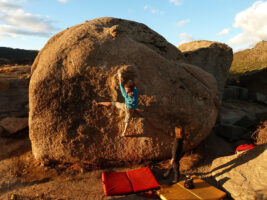 Bouldern in Zarzalejo in Spanien