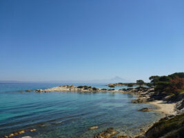 Eine kleine Nebenbucht des Karidi Beach, Chalkidiki