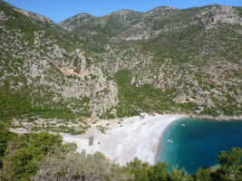 Der Strand Vlychada in Richea