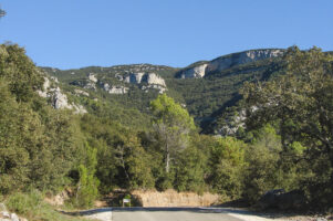 Klettergebiet in Beuda, Spanien