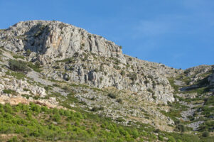 Der Berg zum Klettern in Torroella de Montgri