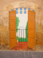 Eine Wandmalerei in Tarragona, Spanien