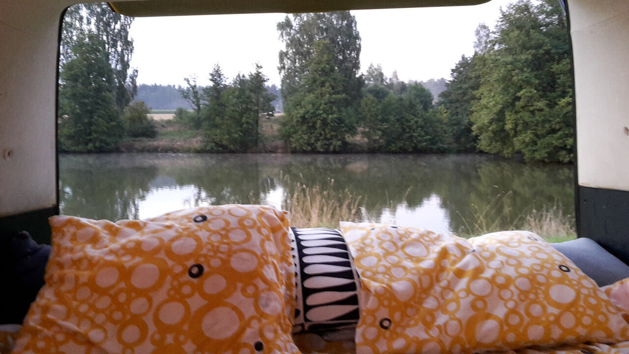 Aussicht beim Campen