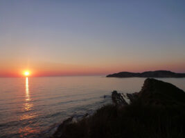 Sonnenuntergang in Albanien