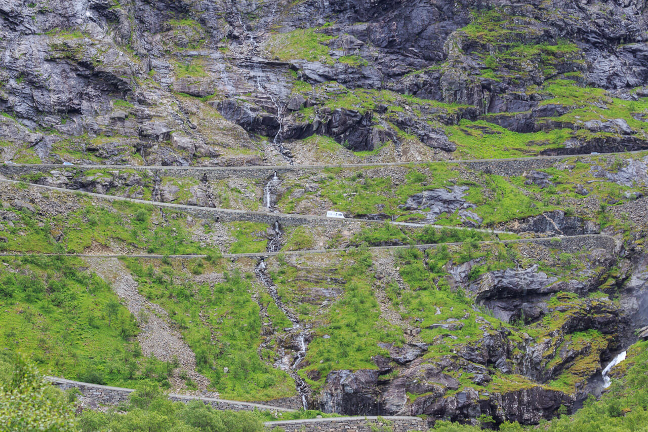 Keine Angst vor der Fahrt über den Trollstigen in Norwegen 1 Blick auf den Trollstigen in Norwegen