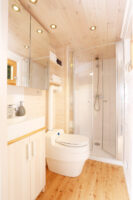 Ein Bad von einem Tiny House