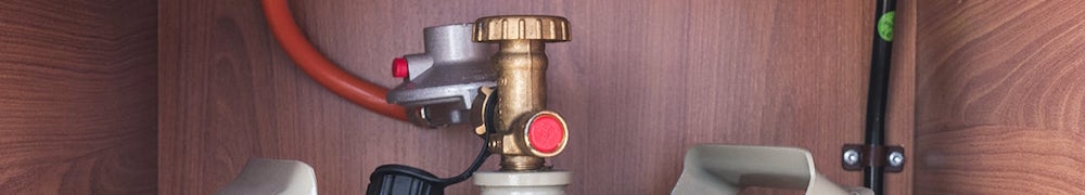 Der Gashahn sollte beim Fahren immer geschlossen sein.