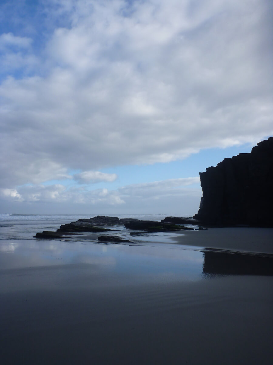 Interessante Routen in Nordspanien zum Nachfahren: Asturien und Galicien 14 Blick auf den Playa de Catedrales