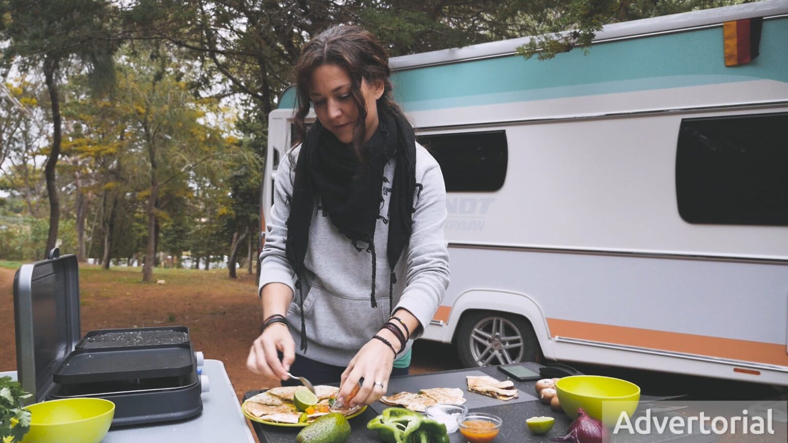 Campingrezepte: Quesadillas mit Zwiebeln, Pilzen &amp; Paprika