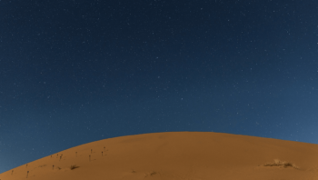 Blick vom Desert Luxury Glamping Camp Marokko