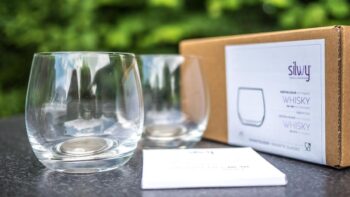 Zwei rutschfeste Whisky Glaeser von Silwy