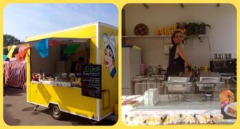Blick in das Innere vom Food Truck El Carrito