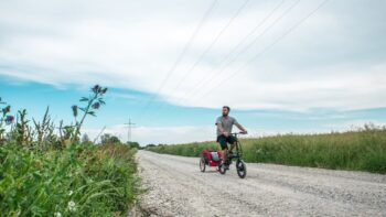 eflizzer Tubo mit Anhänger für Hund oder Kind