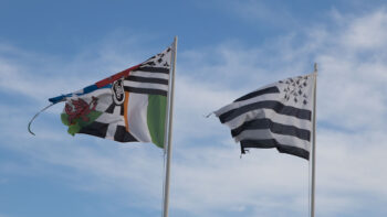 Breizh die Flagge der Bretagne in Frankreich