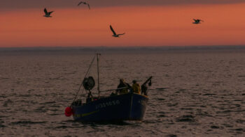Ein Fischerboot in der Bretagne