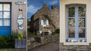 Ein Granithaus und die kleinen Details am Wegesrand der Bretagne