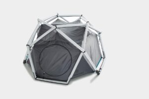 Die besondere Form des Zelts von Heimplanet