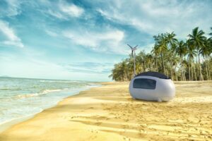 Kein besonderer Untergrund nötig bei der Ecocapsule