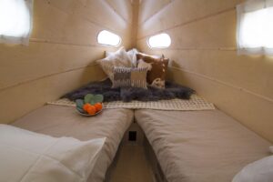 Das Schlafzimmer im Bowlus