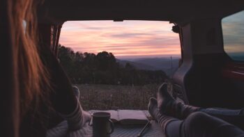 Ausblick beim Camping in der Rhoen ist ein tolles Abenteuer
