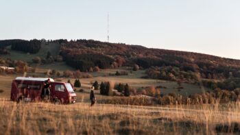 Mit dem Camper in der Rhoen