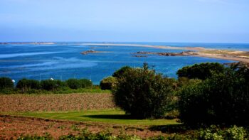 Die Halbinsel Lézardrieux in der Bretagne Foto Simon Bourcier