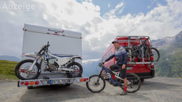 Fahrradträger und Motorradträger für Wohnmobil oder Kastenwagen