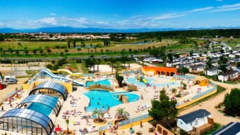 Riesige Badelandschaft auf dem Camping Soleil de la Méditerranée
