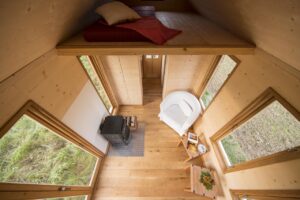 Ansicht von oben im Tiny House