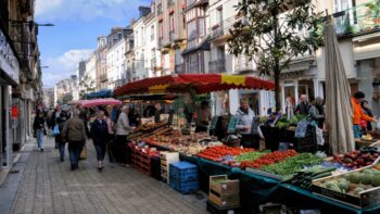 Dieppe einer der Märkte in Frankreich