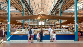 Markthalle in Dijon Frankreich