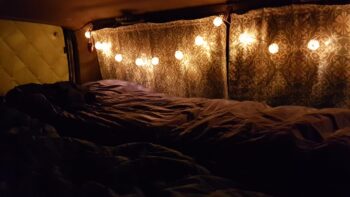 Das Bett nach dem Vanausbau des L300