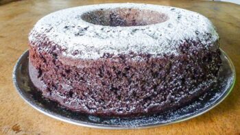 Campingrezept Schokokuchen im Omnia