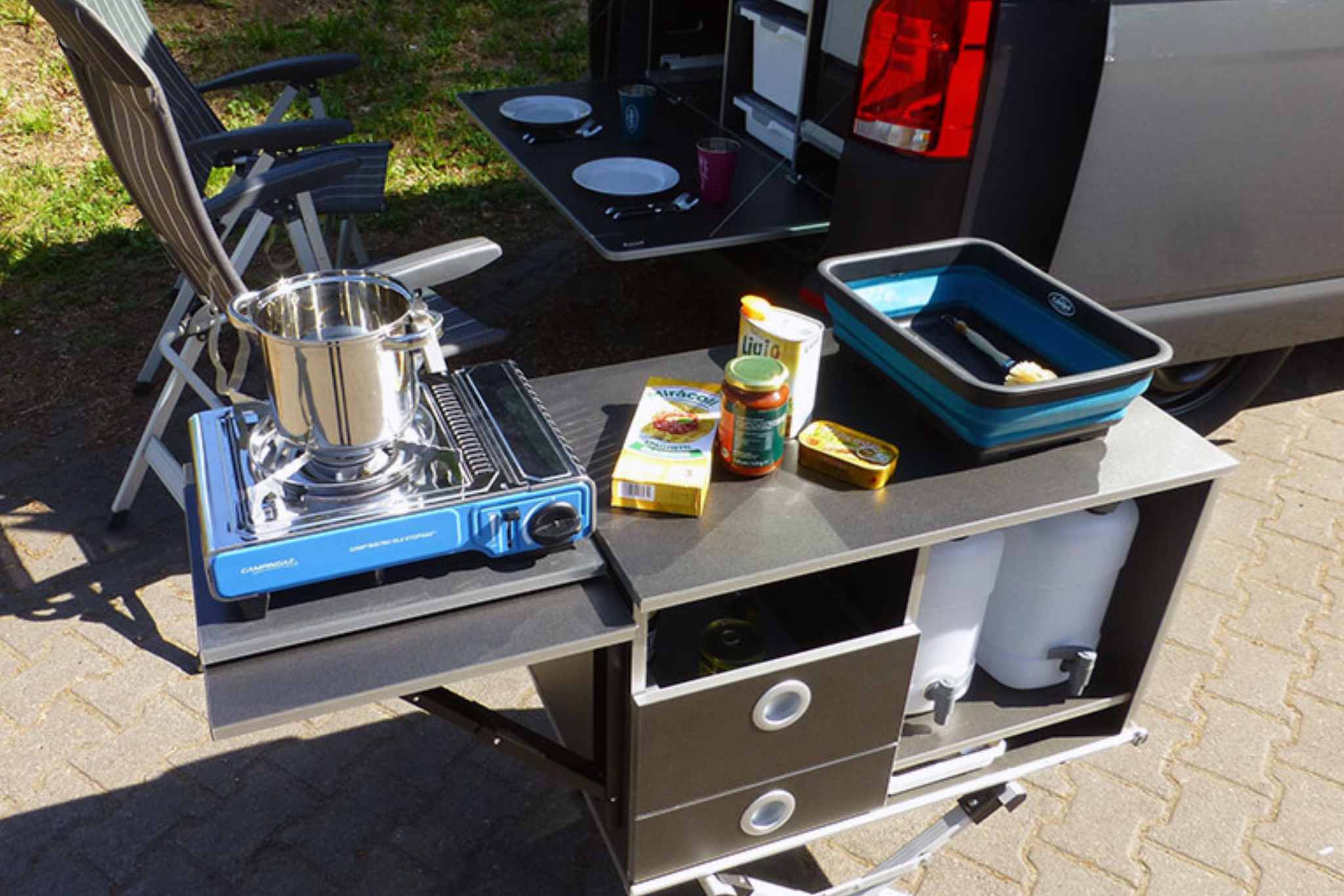 Ein besonderes Feature: Das Modul kann auch außerhalb des Microcampers genutzt werden. © Reimo Reisemobil-Center GmbH