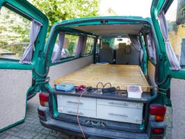 Details vom Umbau des Vans