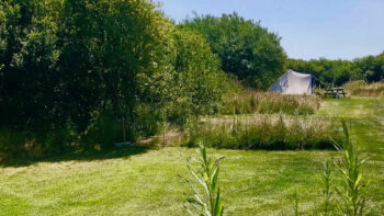 Ein Zelt für Camping in Wales