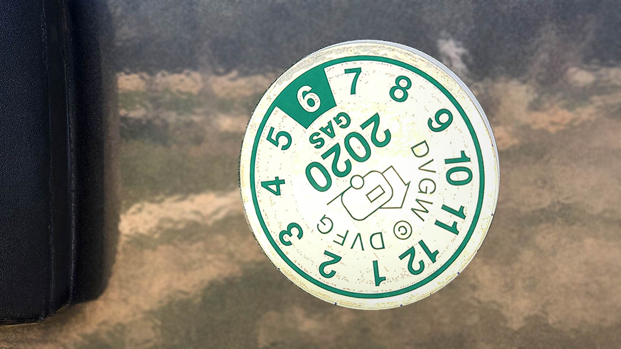 Plakette Gasprüfung - Pflicht vorübergehend ausgesetzt