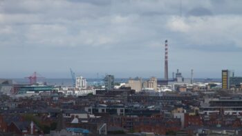 Dublinausblick vom Guinness Storehouse in Irland