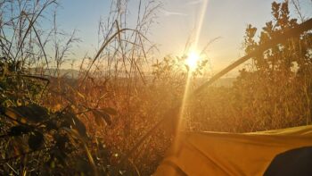 Sonnenaufgang in El Salvador auf einer Radtour von Mexiko nach Costa Rica